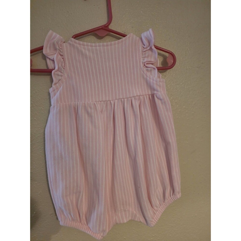 Newborn Ralph Lauren Girls Pink One Piece Romper Baby Shower Style - Picture 3 of 3